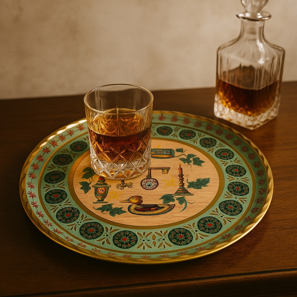 Vintage Baret Ware Lancaster Cocktail Tray – Mid Century Barware Made in England